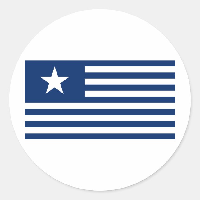 Adesivo Texas Lone Star e Stripes - Azul (Frente)