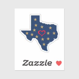 Adesivo Texas Love and Shining Stars (Estrelas do Amor e L