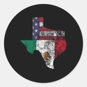 Adesivo Texas Mexico American Flag Cinco De Mayo Mexicano 