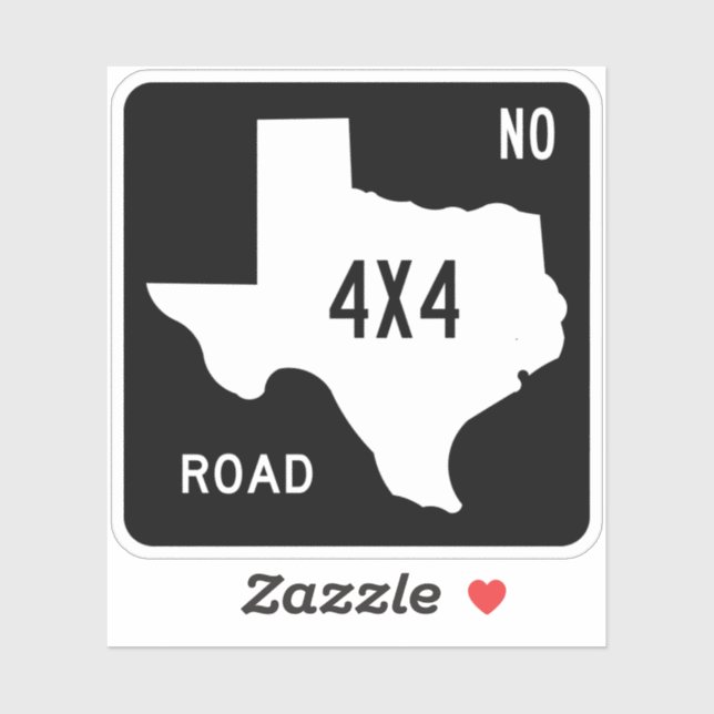Adesivo Texas Offroad Quatro Rodas Drive (Folha)