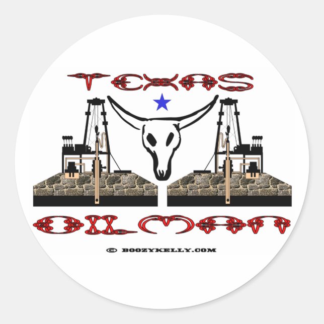 Adesivo Texas Oilman, Oil Field Sticker (Frente)