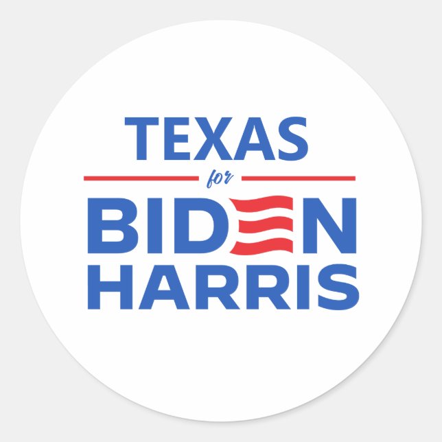 Adesivo Texas para Biden Harris (Frente)