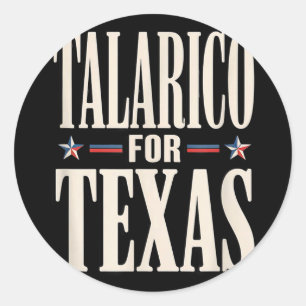 Adesivo Texas por James Talarico para o senado democrataTe