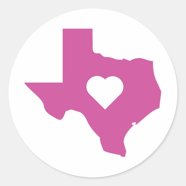 Adesivo Texas Rosa (Frente)