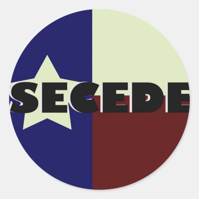 ADESIVO TEXAS SECEDE STICKERS (Frente)