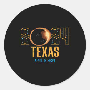 Adesivo Texas Solar Eclipse 2024 Totality April 8 Men Wome