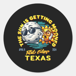 Adesivo Texas Solar Eclipse Abr 8 2024 Sun Está Ganhando L
