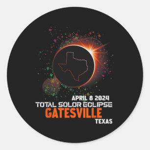 Adesivo Texas Total Solar Eclipse 2024