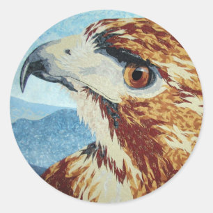 Adesivo Têxtil de Hawk de cauda vermelha