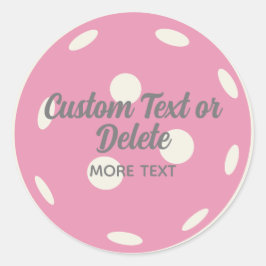 Adesivo Têxtil Personalizado de Pickleball Rosa