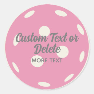 Adesivo Têxtil Personalizado de Pickleball Rosa