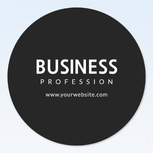 Adesivo Texto Branco moderno simples a preto