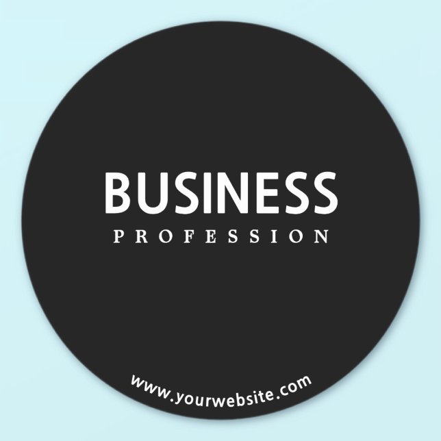 Adesivo Texto Branco moderno simples a preto (Criador carregado)