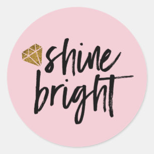 Adesivo Texto brilhante do brilho gráfico com diamante