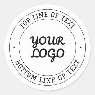 Adesivo Texto Circular Personalizável e Substituição de Lo