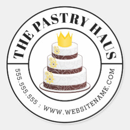 Adesivo Texto Curvo De Bolo Elegante