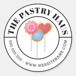 Adesivo Texto Curvo de Pop Coloridos Modernos