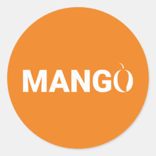 Adesivo Texto da fruta de Mango