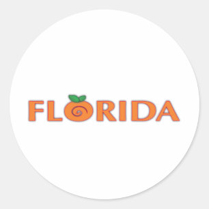 Adesivo Texto da laranja de FLORIDA