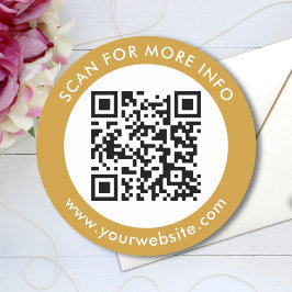 Adesivo Texto de código QR personalizado preto branco Dour
