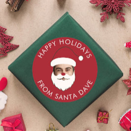 Adesivo Texto de Natal do Papai Noel, Curioso e Personaliz