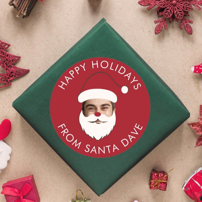 Adesivo Texto de Natal do Papai Noel, Curioso e Personaliz (Criador carregado)