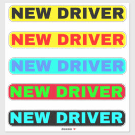 Adesivo Texto de Novo Motorista - Novo Motorista Simples