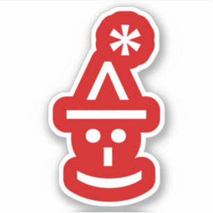Adesivo Texto do Elf Emoticon Xmas ASCII
