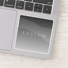 Adesivo Texto Elegante sobre Gradiente de Soma de Cinzas M