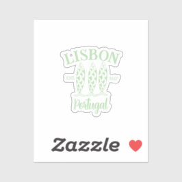 Adesivo Texto Est de Lisboa Personalizado Branco