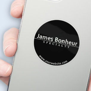 Adesivo Texto moderno simples transparente ou opaco a pret