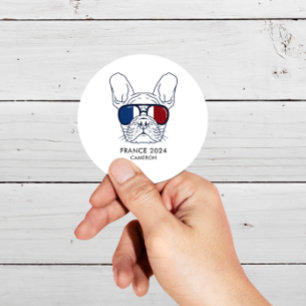 Adesivo Texto Personalizado da Linha Bulldog Francesa Art 