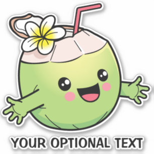 Adesivo Texto personalizado de Coco de Corte
