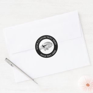 Adesivo Texto Personalizado do Logotipo do Ícone da Águia