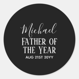 ADESIVO TEXTO PERSONALIZADO DO PAI DO ANO