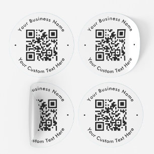Adesivo Texto personalizado do scanner de código QR para