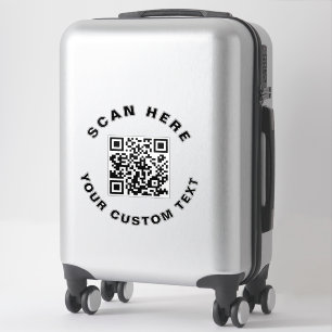Adesivo Texto personalizado e código QR
