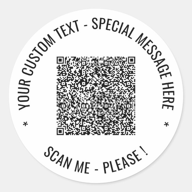 Adesivo Texto Personalizado e Cores do Sticker de Informaç (Frente)