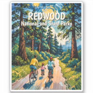 Adesivo Texto Personalizado Floresta de Redwood Família Ci