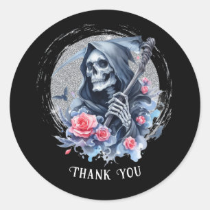 Adesivo Texto Personalizado Vintage Ceifeira Floral Brilho