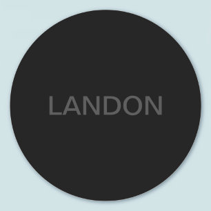 Adesivo Texto Personalizável Moderno e Negro & Branco Ou