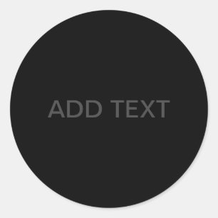 Adesivo Texto Personalizável Preto Moderno e Cinza Escur