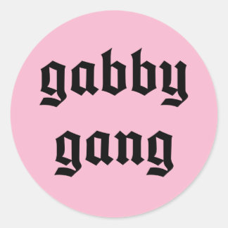 Adesivo Texto Preto Gabby Gang Stickers