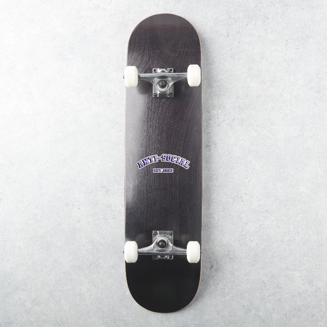 Adesivo Texto roxo 2023 do teste antissocial (Skate)