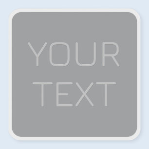 Adesivo Texto Simples 3 Dimensionável   Cinza