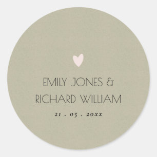 ADESIVO TEXTO SIMPLES DE TIPOGRAFIA DE KRAFT ELEGANTE