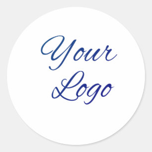 Adesivo texto simples mínimo adicione seu logotipo/design
