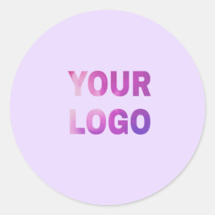 Adesivo texto simples mínimo adicione seu logotipo/design