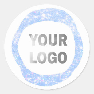 Adesivo texto simples mínimo adicione seu logotipo/design