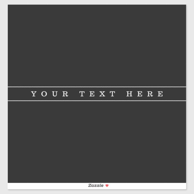 Adesivo Texto Simples na moda e faixas finas (Folha)